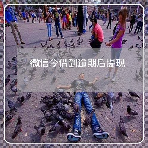 微信今借到逾期后提现 微信今借到逾期后提现