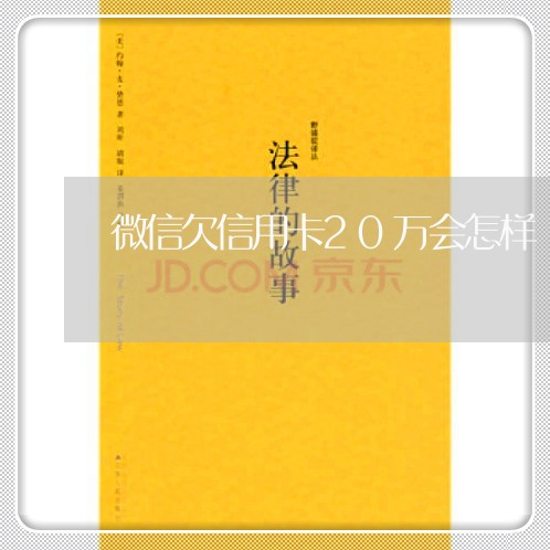 微信欠信用卡20万会怎样