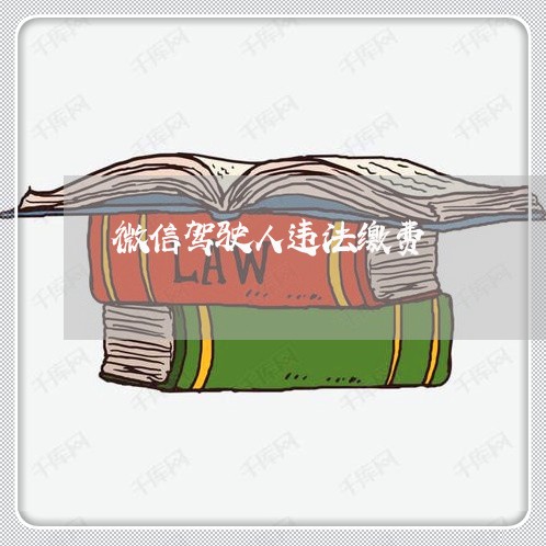 微信驾驶人违法缴费 微信驾驶人违法缴费