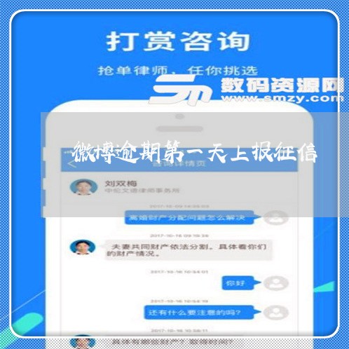 微博逾期第一天上报征信/2023120928189