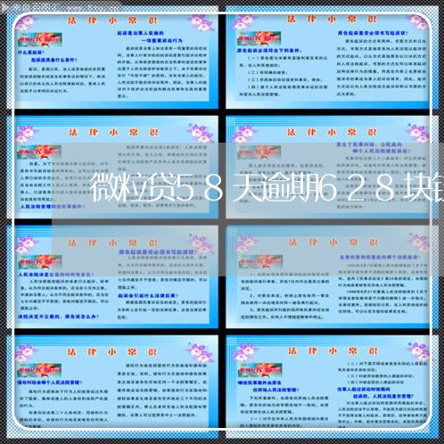 微粒贷58天逾期628块钱