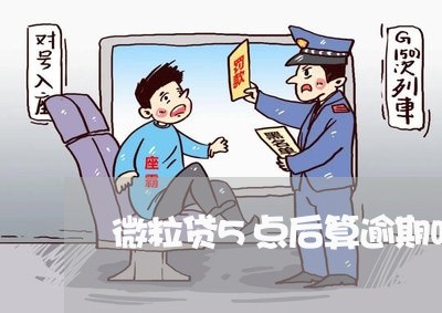 微粒贷5点后算逾期吗/2023031804936