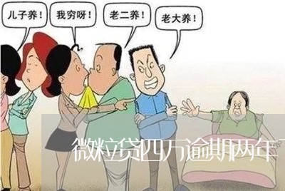 微粒贷四万逾期两年了怎么办/2023062938271