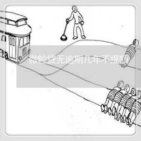 微粒贷无逾期几年不提额