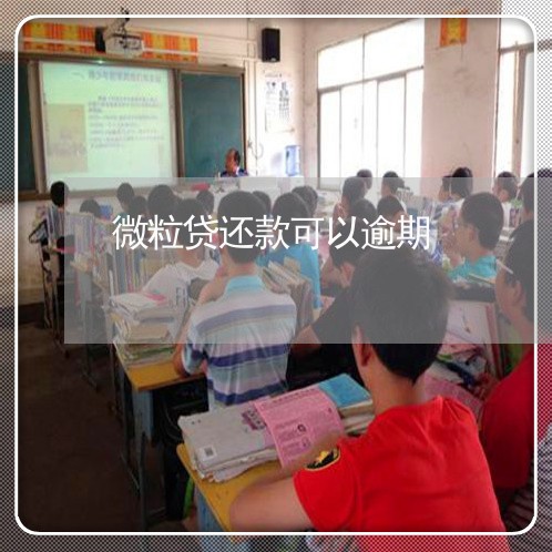 微粒贷还款可以逾期