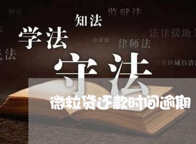 微粒贷还款时间逾期