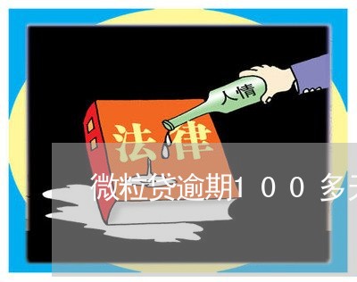 微粒贷逾期100多天后果/2023062740604