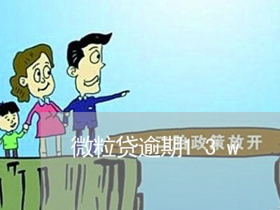 微粒贷逾期13w