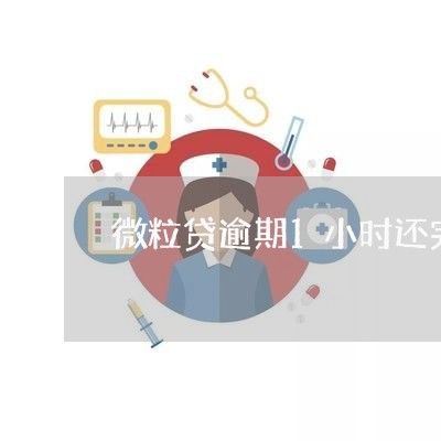 微粒贷逾期1小时还完了