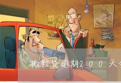 微粒贷逾期200天会怎样/2023042328262