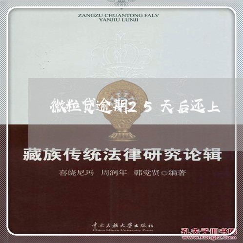 微粒贷逾期25天后还上 微粒贷逾期25天后还上