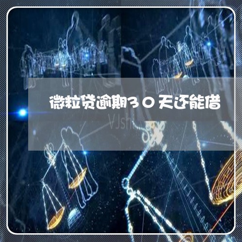 微粒贷逾期30天还能借 微粒贷逾期30天还能借