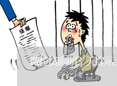 微粒贷逾期3天提示上征信/2023060973037