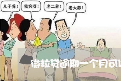 微粒贷逾期一个月可以报警吗 微粒贷逾期一个月可以报警吗