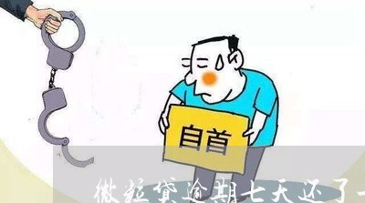 微粒贷逾期七天还了一半 微粒贷逾期七天还了一半