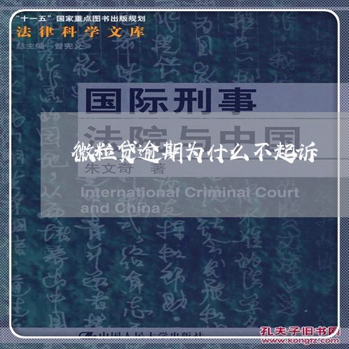 微粒贷逾期为什么不起诉 微粒贷逾期为什么不起诉