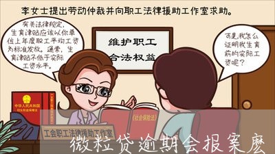 微粒贷逾期会报案麽