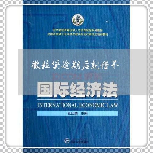 微粒贷逾期后就借不