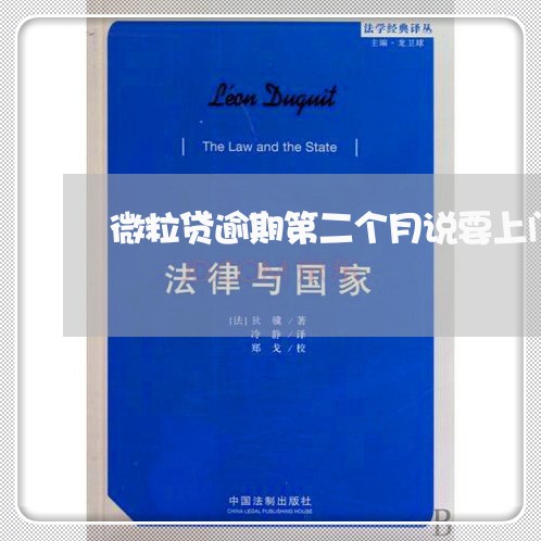 微粒贷逾期第二个月说要上门