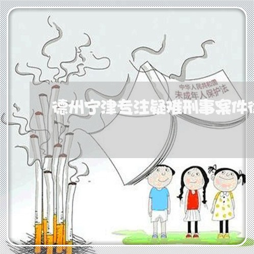 德州宁津专注疑难刑事案件律师