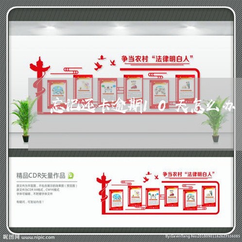 忘记还卡逾期10天怎么办
