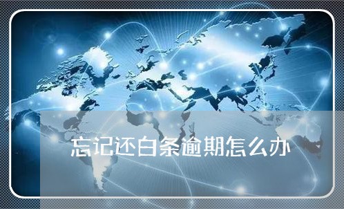 忘记还白条逾期怎么办 忘记还白条逾期怎么办