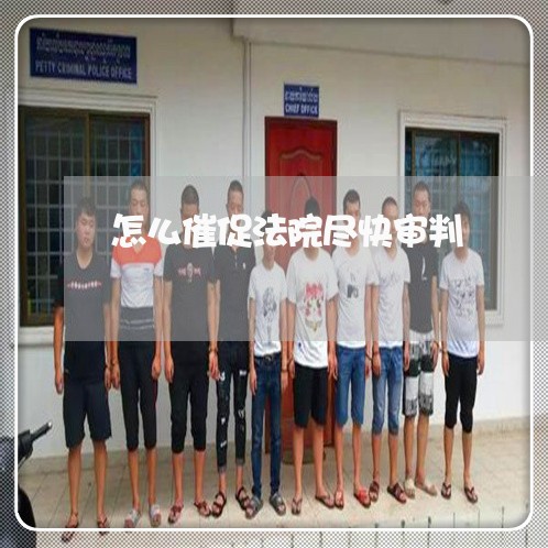 怎么催促法院尽快审判