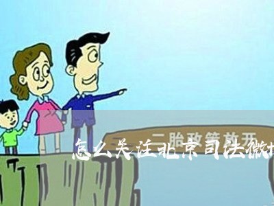 怎么关注北京司法微博 怎么关注北京司法微博