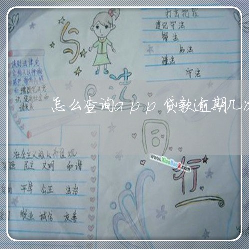 怎么查询app贷款逾期几次