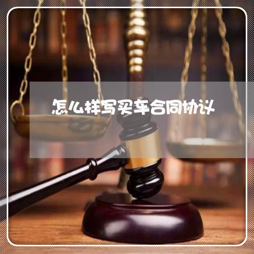 怎么样写买车合同协议/2023040485934 怎么样写买车合同协议/2023040485934