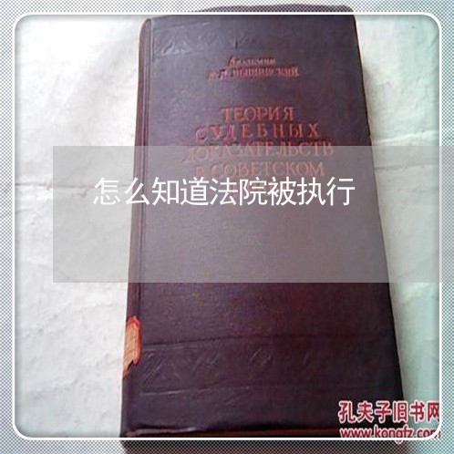 怎么知道法院被执行 怎么知道法院被执行