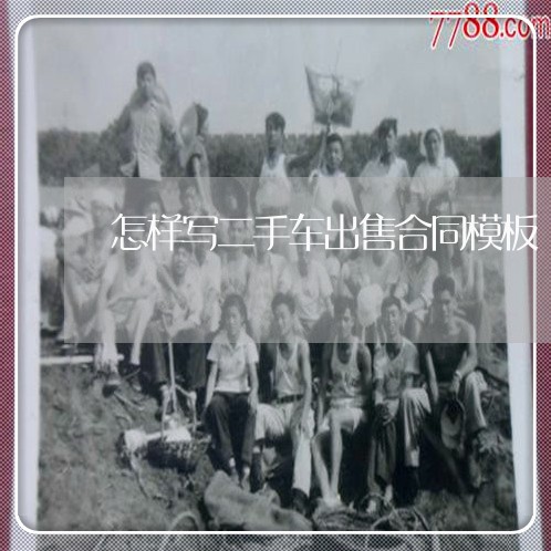 怎样写二手车出售合同模板/2023061659160 怎样写二手车出售合同模板/2023061659160