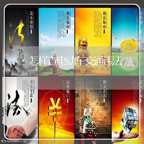 怎样查电动车交通违法