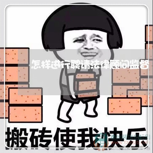 怎样进行聘请法律顾问监督 怎样进行聘请法律顾问监督