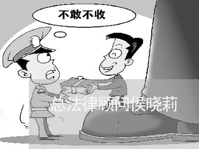 总法律顾问侯晓莉 总法律顾问侯晓莉