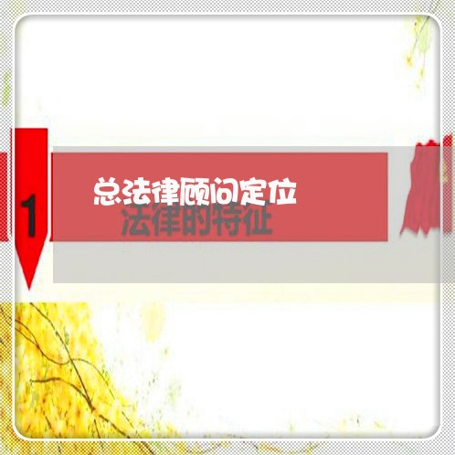 总法律顾问定位/2023061760591