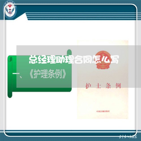 总经理助理合同怎么写/2023042293738
