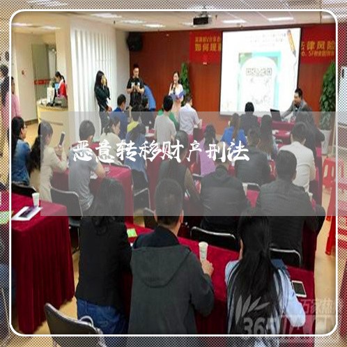恶意转移财产刑法 恶意转移财产刑法