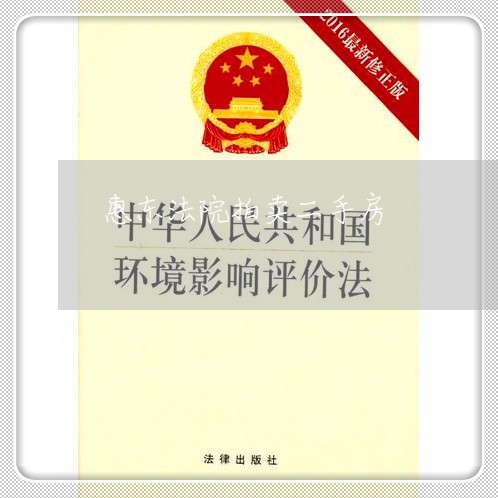 惠东法院拍卖二手房 惠东法院拍卖二手房