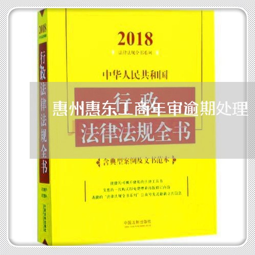 惠州惠东工商年审逾期处理/2023062772624