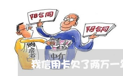 我信用卡欠了两万一年多了