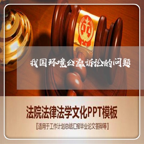 我国环境公益诉讼的问题