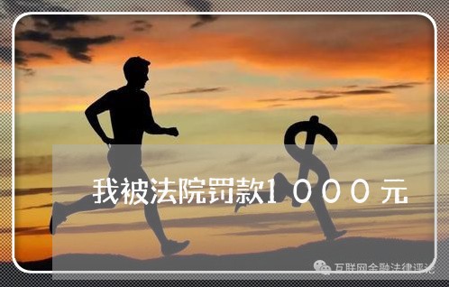我被法院罚款1000元 我被法院罚款1000元