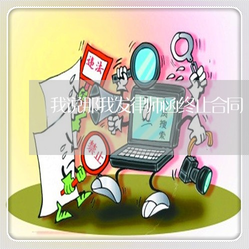 我说那我发律师函终止合同