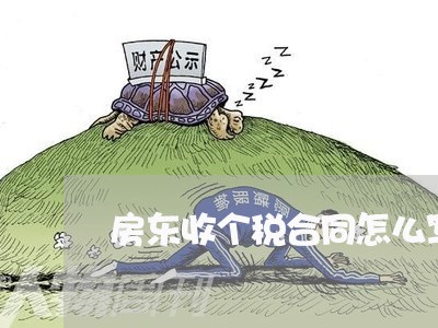 房东收个税合同怎么写/2023040207038