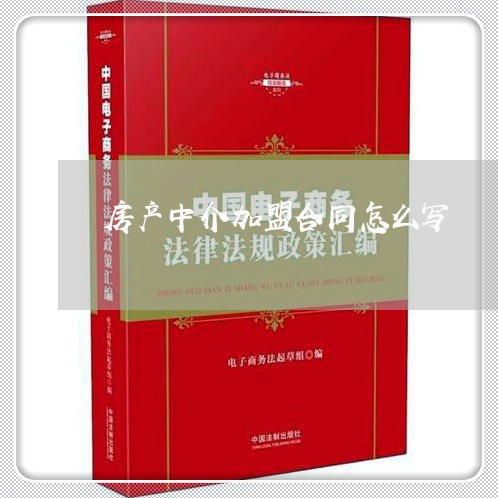 房产中介加盟合同怎么写/2023041206141