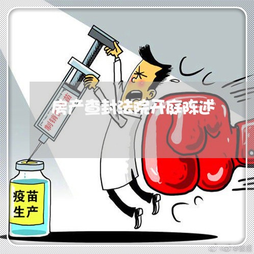 房产查封法院开庭陈述