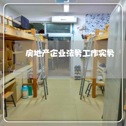 房地产企业法务工作实务