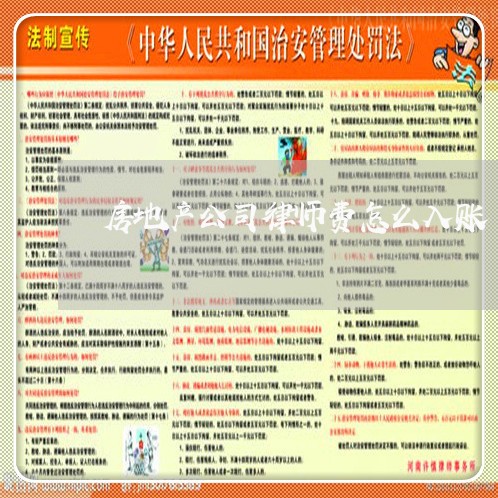 房地产公司律师费怎么入账