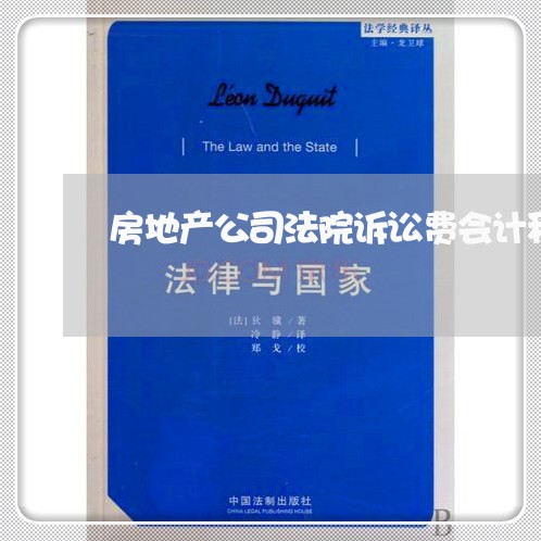 房地产公司法院诉讼费会计科目 房地产公司法院诉讼费会计科目